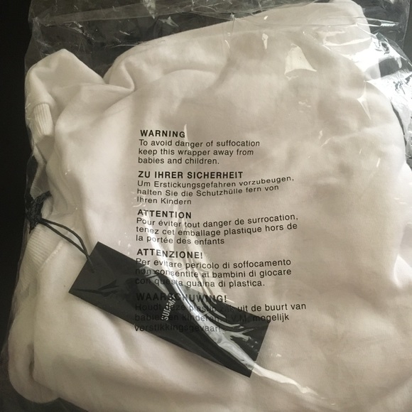 White Oversized Crewneck Sweatshirt - Picture 3 of 4